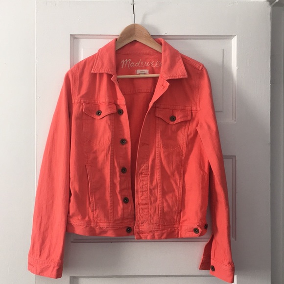 coral jean jacket